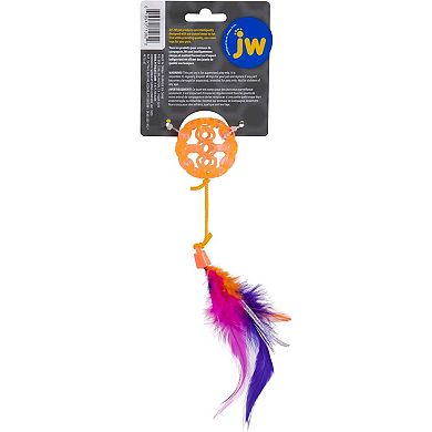 JW Pet Cataction Catnip Infused Lattice Ball Cat Toy With Tail