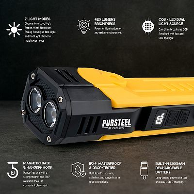 2 and 1 led rechargeable flashlight COWHERD Lantern 2-in-1 Handheld Flashlight with Lantern Spotlight Modes The Bionic Work Light Beam is a great choice for anyone who needs a powerful and versatile work light EverBrite 2-in-1 Mini Lantern and