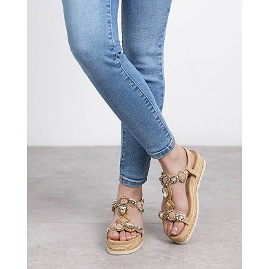Women's Flat Suede Sandals By XTI 143996