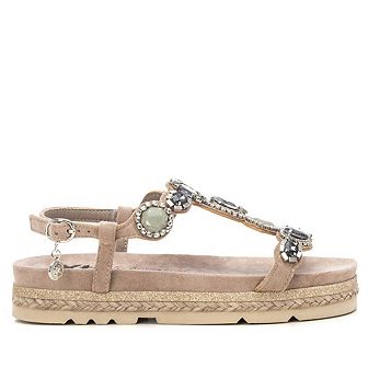 Women's Flat Suede Sandals By XTI 143996