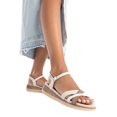 Women's Low Wedge Strappy Sandals By XTI 142848