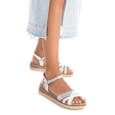 Women's Low Wedge Strappy Sandals By XTI 142852