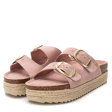 Women's Suede Flat Sandals By XTI 143635