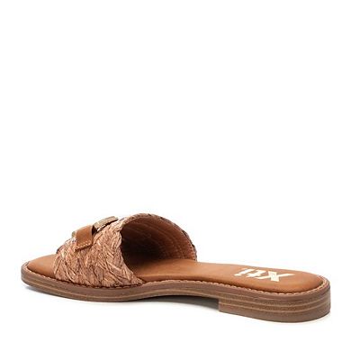 Women's Raffia Slide Sandals By XTI 144103