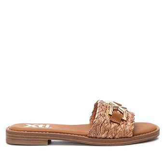 Women's Raffia Slide Sandals By XTI 144103