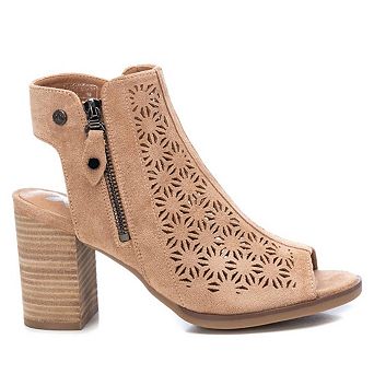 Women's Suede Sandals By XTI, Beige 14110001
