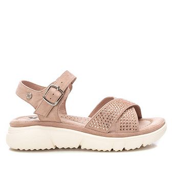 Women's Flat Suede Sandals By XTI 141242