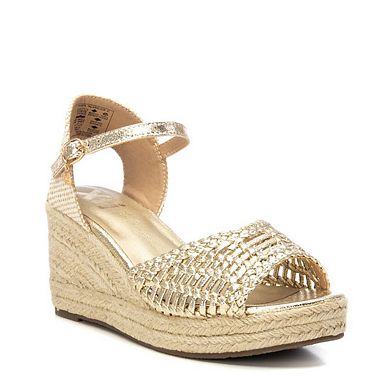 Women's Raffia Wedge Sandals By XTI 143975