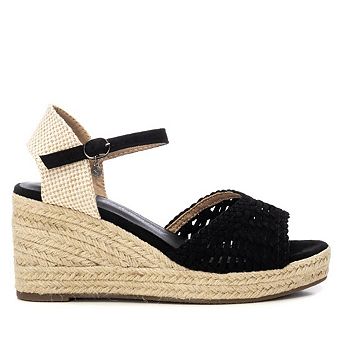 Women's Raffia Wedge Sandals By XTI 143975