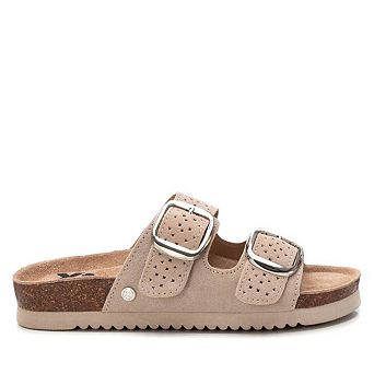 Women's Suede Slip on Sandals By XTI 144130