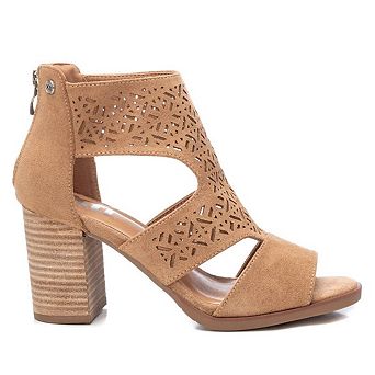 Women's Suede Sandals By XTI, Light Brown 14139202