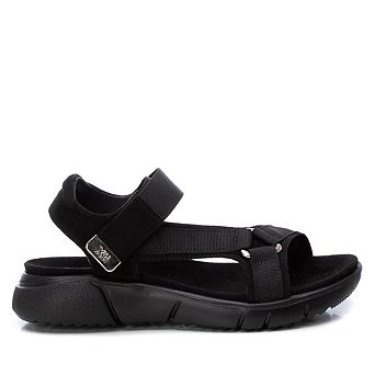 Women's Suede Sandals By XTI, Black 14141705