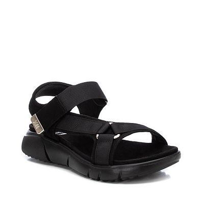 Women's Suede Sandals By XTI, Black 14141705