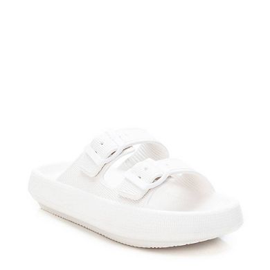 Women's Rubber Flat Sandals By XTI, White 14119004