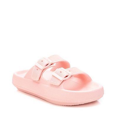 Women's Rubber Flat Sandals By XTI, Pink 14119007