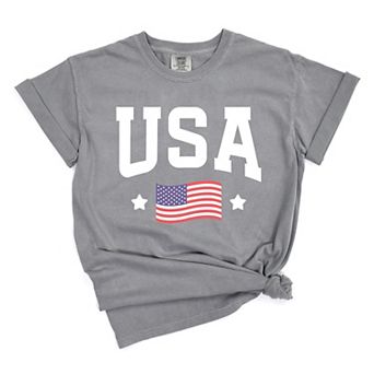 Simply Sage Market USA Arched Flag Garment Dyed Tee