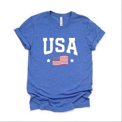 Simply Sage Market USA Arched Flag Short Sleeve Tee