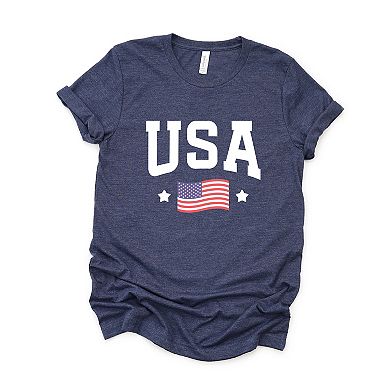 Simply Sage Market USA Arched Flag Short Sleeve Tee