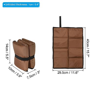 15.7"x11.6"x0.4" Foldable Hiking Seat Pad, Ultralight Waterproof Cushion Sitting Pads Foam Mat