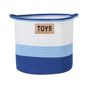 Midlee Blue 3 Tone Toys Basket