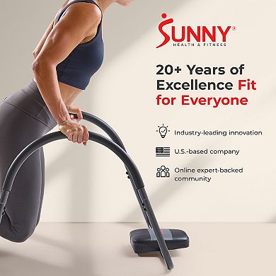 Sunny Health & Fitness Portable Ab Crunch Assisted Trainer