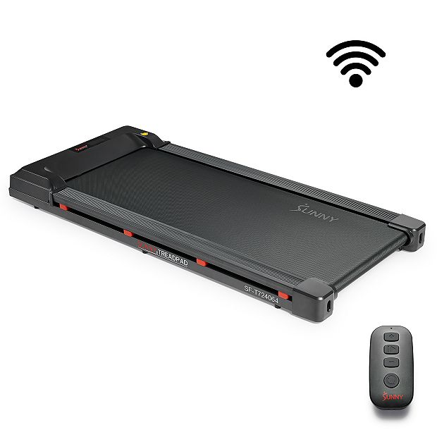 Sunny Health & Fitness Under‑Desk Walking Treadpad with Wi‑Fi