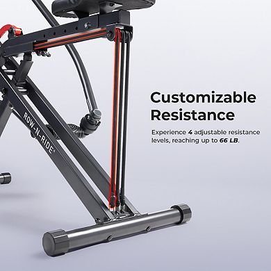 Sunny Health & Fitness Smart Full Motion Upright Row-N-Ride® Squat Assist Trainer Machine
