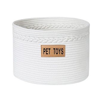 Midlee Oval Braided Handle Toys Basket