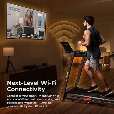Sunny Health & Fitness Active 400 Smart Auto Incline Treadmill