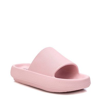 Women's Rubber Flat Sandals By XTI, Pink 4448906