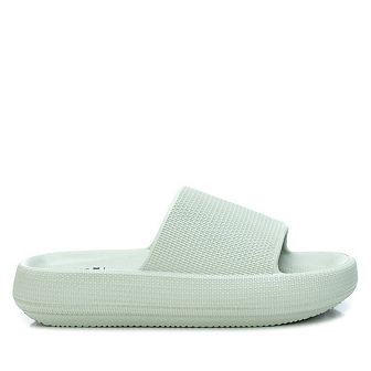 Women's Rubber Flat Sandals By XTI, Aqua 4448902