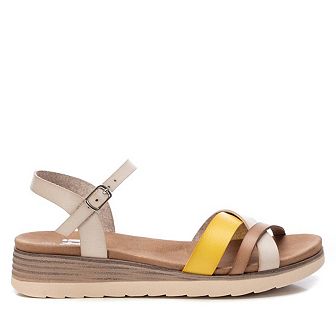 Women's Strappy Comfort Sandals By XTI, Beige 4485703