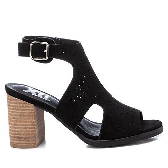 Women's Suede Sandals By XTI, Black 14109806