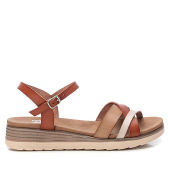 Women's Strappy Comfort Sandals By XTI, Brown 4485702