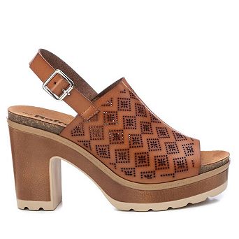 Women's Heeled Sandals By XTI, Brown 7990901