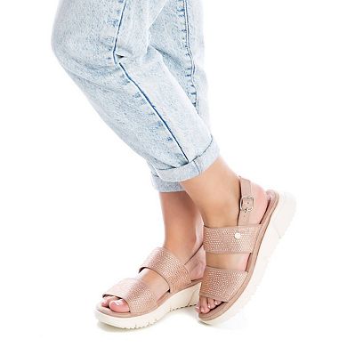Women's Flat Suede Sandals By XTI 141243