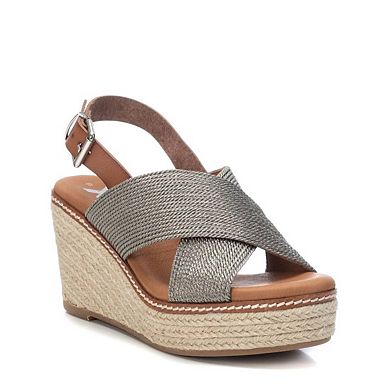 Women's Jute Wedge Sandals By XTI, Grey 4236602