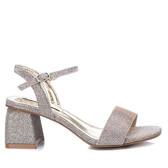 Women's Heeled Sandals By XTI, Gold 4527802