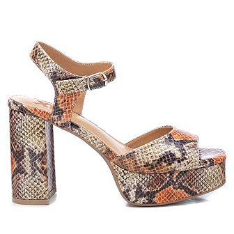 Women's Heeled Platform Sandals by XTI 141162Tau