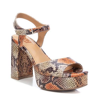 Women's Heeled Platform Sandals by XTI 141162Tau