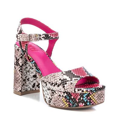 Women's Heeled Platform Sandals BUGA By XTI, Multicolor 14116202
