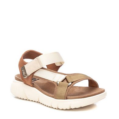 Women's Suede Sandals By XTI, Brown 14141701