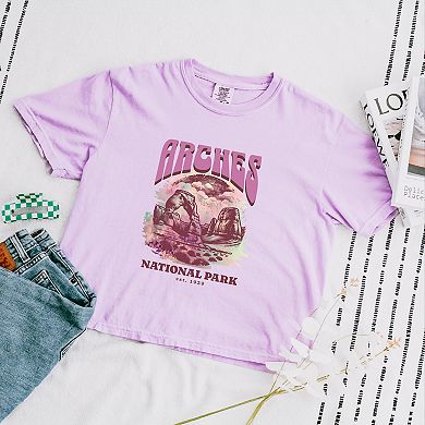 Simply Sage Market Arches National Park EST. 1929 Boxy Crop Top