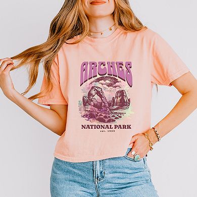Simply Sage Market Arches National Park EST. 1929 Boxy Crop Top