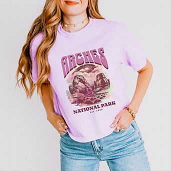 Simply Sage Market Arches National Park EST. 1929 Boxy Crop Top