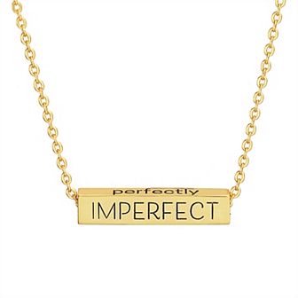 Paige Harper 14k Gold Plated Perfectly & Imperfect Necklace