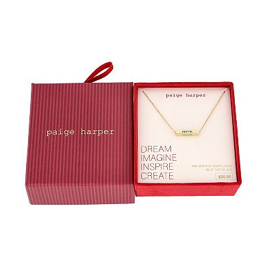 Paige Harper 14k Gold Plated Dream & Imagine Necklace