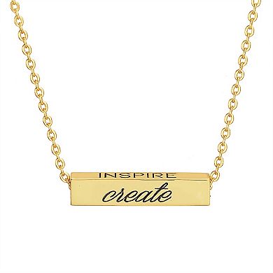 Paige Harper 14k Gold Plated Dream & Imagine Necklace