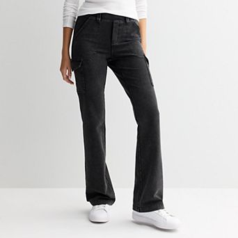 Juniors' Vanilla Star Knit Bootcut Cargo Pants