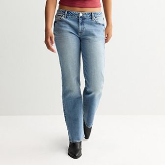 Junior's Project Indigo Low Rise Baggy Bootcut Jeans